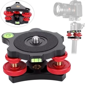 3/8'' Tripod Leveling Base Camera Leveler Bubble Level Aluminum Tripod Leveler - Picture 1 of 15