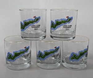 Juego de 5 vasos Rocks Fishers Island Tournament 2015 - Imagen 1 de 5
