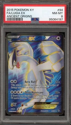Pokemon Lugia EX XY Ancient Origins Full Art #94 PSA 8 - Image 1 of 2
