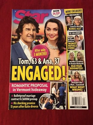 STAR MAGAZINE AUGUST 25,2025 Tom Cruise & Ana Engaged - Imagem 1 de 2