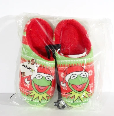 Zapatillas de Navidad Disney Muppets Kermit The Frog para mujer talla 8 medianas NUEVAS Foto 1 de 4
