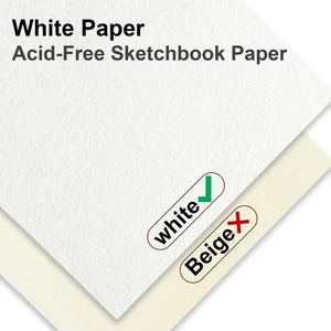 Juego de cuaderno de bocetos de 5,5" x 8,5", almohadilla de bocetos encuadernada en espiral superior, paquete de 2 100 hojas Ea... - Imagen 1 de 12