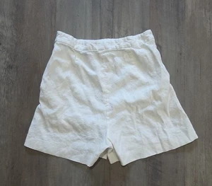 Pantalones cortos Theory blancos con cremallera lateral y bolsillos para mujer talla 00 - Imagen 1 de 3