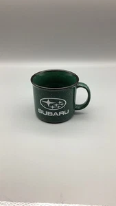 Subaru grün gesprenkelte Emaille Lagerfeuer Kaffeebecher Sterne Logo - Bild 1 von 6