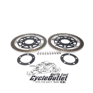 2024 24-25 KAWASAKI NINJA ZX6R OEM FRONT LEFT RIGHT BRAKE ROTORS DISCS - Bild 1 von 22