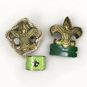3 BSA Emblem Halstuch Dias 1 ist keramikbeschichtet & 2 sind Gipsguss SS-305 - Bild 1 von 7