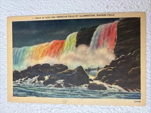 Rock of Ages and American Falls, Niagarafälle Vintage Postkarte - Bild 1 von 2