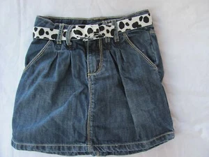 Gymboree Blue Denim Skirt Skort Size 6 Dalmatian Belt - Picture 1 of 6