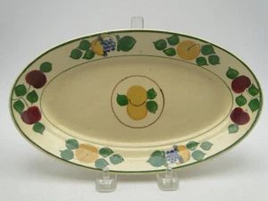 Adams Titian Ware Fruit Pattern 1346B 9¼in Oval Relish Dish Royal Ivory China - Picture 1 of 6