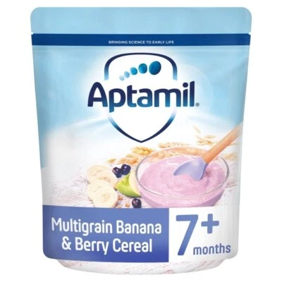 Aptamil Banana & Berry Multigrain Cereal, 7 mths+ - Imagem 1 de 3
