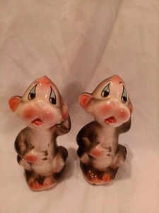 Vintage 1950 Monkey Salt And Pepper Shakers - Picture 1 of 16