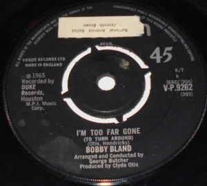 Vocalion VP.9262 Bobby Bland I'm Too Far Gone / If You Could Read My Mind 45 RPM - Picture 1 of 2