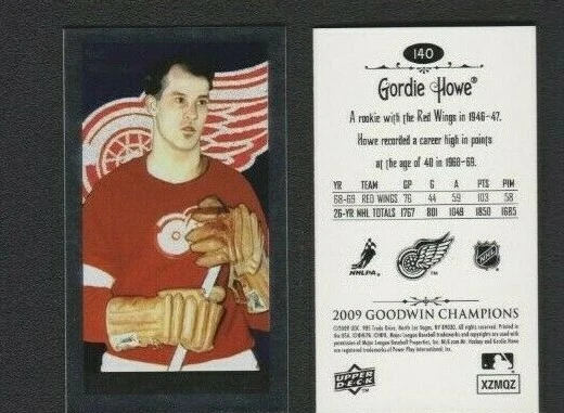 2009 UPPER DECK GOODWIN CHAMPIONS MINI FOIL PARALLEL #140 GORDIE HOWE SP 1/88 - Image 1 of 1