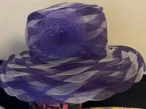Silverstone Purple & White 100% polypropylene with Bow Accent One Size Fits Most - Picture 1 of 9