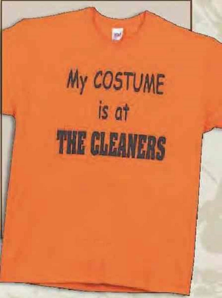 Disfraz en los Limpiadores Camiseta Para Hombre Carnaval Fiesta Halloween Adulto Accesorio Foto 1 de 2