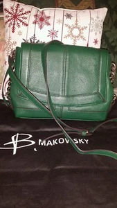 Woman's B-makowsky Genuine leather medium Purse! With dustbag^ New! 50%off - Picture 1 of 12