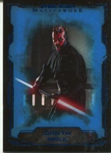 Star Wars Masterwork 2016 Blue Base Card #28 Darth Maul - Picture 1 of 1