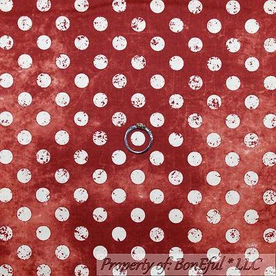 BonEful Fabric FQ Cotton Quilt Brown Cream Polka Dot Batik Blender Texture Mask - Image 1 of 4