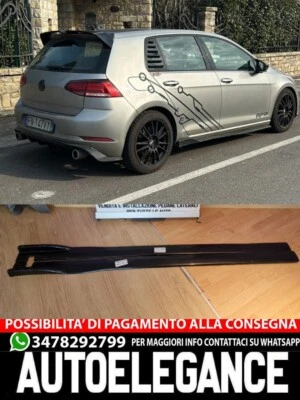 0140 SOTTO MINIGONNE ADATTE PER VW GOLF 7 GOLF 7.5 2012-2019 LOOK RLINE - Immagine 1 di 4