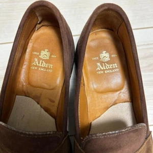 Mocasines para monedas de gamuza Alden 6.5E #0130, tamaño: 24.5 cm, (modelo 9918), marrón USADOS - Imagen 1 de 8