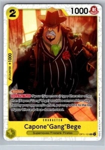 Capone "Gang" Bege OP11-101 A Fist of Divine Speed One Piece CCG - Imagen 1 de 1