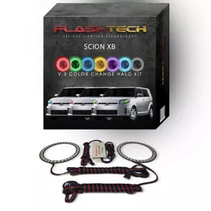 Kit de anillo halo LED cambiante multicolor RGB para faros Scion xB 2011-2015 - Imagen 1 de 5