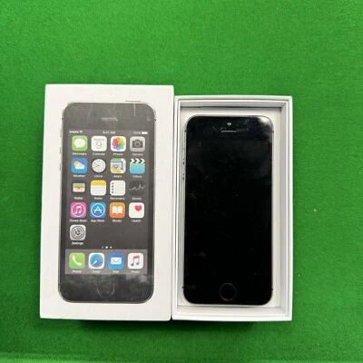 Apple iPhone 5s 16GB Space Grey Unlocked Smartphone Boxed ME422B/A Gift - Image 1 of 4