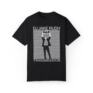 DJ Jake Rudh, ORIGINALE Limited Transmission NERO TSHIRT maglietta uomo e donna - Foto 1 di 5