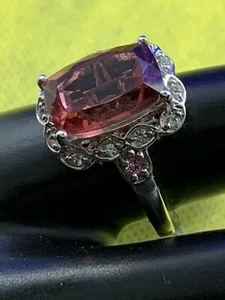 Salmon Quartz Ring-Big Stone - Bild 1 von 4