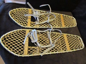 Vintage Set 2 LACROSSE MFG Schneeschuhe Metallrahmen Wanddeko Kanada 30" 50er Jahre - Bild 1 von 12