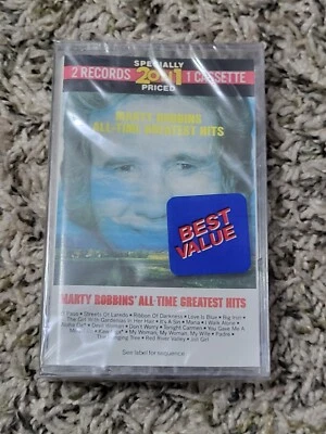 New Sealed Cassette Tape ~ Marty Robbins' All-Time Greatest Hits (CBS) - Imagem 1 de 4