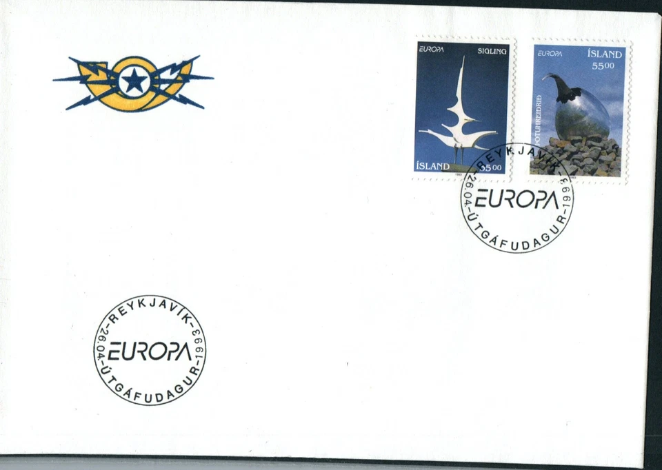 ICELAND 1993 FIRST DAY COVER SCULPTURE - Image 1 of 1