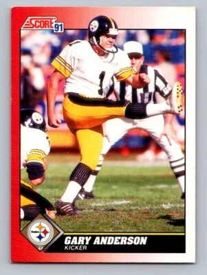 1991 Score Gary Anderson #121 Pittsburgh Steelers - Image 1 of 2