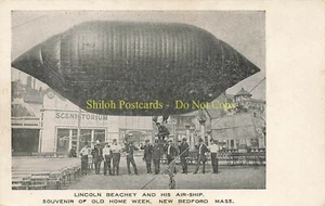 Lincon Beachy Luftschiff SCENICTORIUM New Bedford MA Old Home Week 1907 - Bild 1 von 2