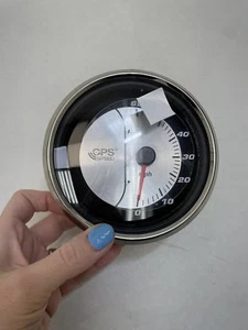 FARIA GPS SPEEDOMETER GAUGE GSC071A 4 1/4" SILVER / BLACK MARINE BOAT - Picture 1 of 6
