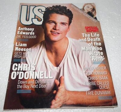 November, 1996 US Weekly Chris O'Donnell,Claire Danes,Liam Neeson,Faye Dunaway - Image 1 of 4