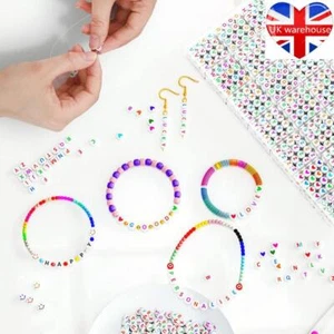 1400Pcs Letter Beads Bracelet Making Kit for Girls Alphabet Friendship Bracelets - Picture 1 of 17