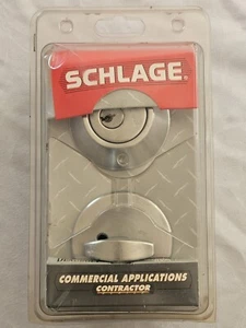 Schlage Commercial Applications Contractor Series Keyed  Deadbolt Satin Chrome  - Picture 1 of 2
