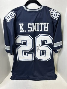 KEVIN SMITH SIGNED PRO STYLE CUSTOM DALLAS COWBOYS JERSEY W/JSA B3 - Picture 1 of 4