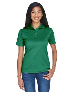 UltraClub Ladies' Cool & Dry Sport Polo 100% Polyester Mesh 8404 Knit Collar - Picture 1 of 14