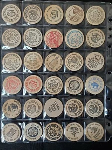 30 Mixed Different Wooden Nickels As Shown lot pwn35 - Picture 1 of 2