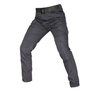 Military Tactical Cargo Pants Mens Hiking Outdoor Quick-Dry Waterproof Trousers