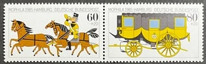 Germany, Bundesrepublik Deutschland, Semi-Postal, Horses, Scott B635a, MNH, ExF - Picture 1 of 2