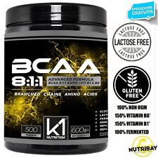 K1 Nutrition BCAA 8:1:1 500 cpr Aminoacidi Ramificati 811 con Vitamina B1 e B6