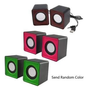 Wired Mini Speakers USB 2.0 for Laptop PC MP3 Multimedia Speaker Random Color - Afbeelding 1 van 10