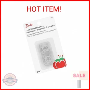 Adaptadores de rosca cónica Dritz 920, transparentes, 2 unidades, blanco - Imagen 1 de 2