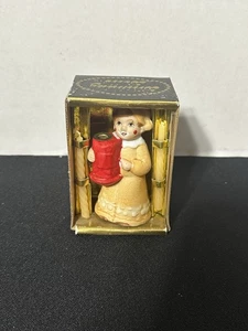 Vintage 1960 Jasco BIRTHDAY BELLE Porcelain Bisque Girl Bell 3.75” Granny Core - Picture 1 of 9