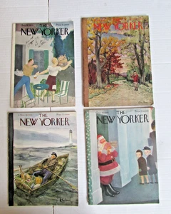4 New Yorker Magazines  - 8/26/44 - 10/26/46 - 11/30/46 and 12/14/46 - Picture 1 of 10