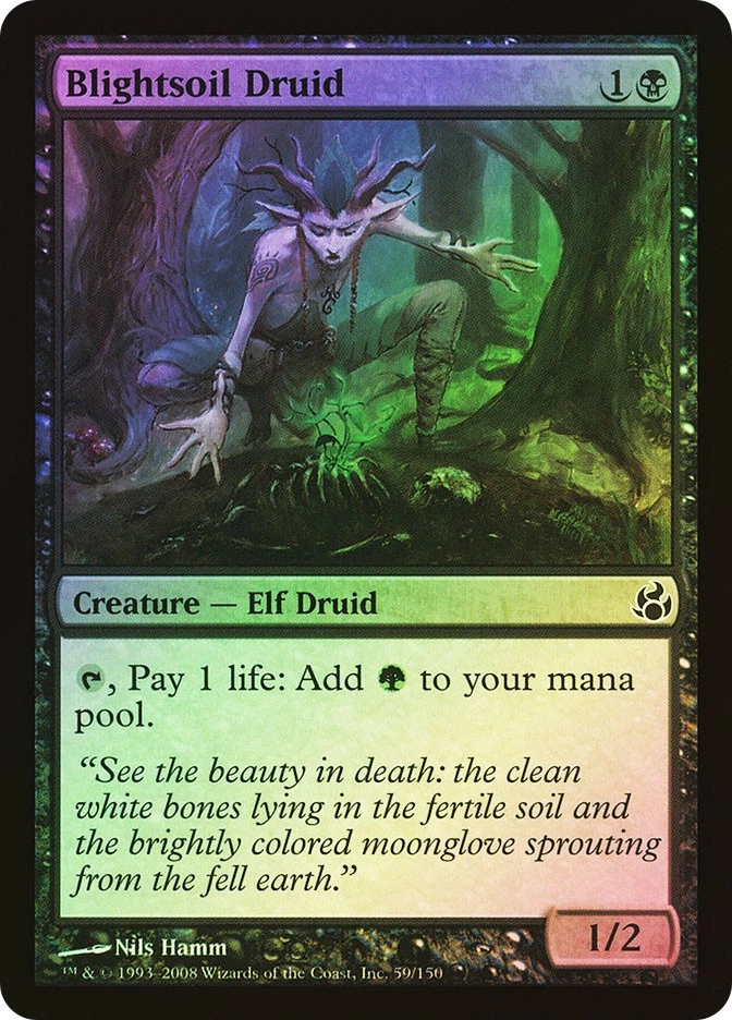 MTG FOIL Blightsoil Druid  - Morningtide #059 - Image 1 of 1