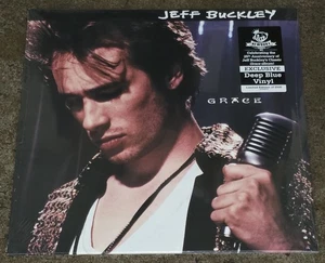 NEW Sealed JEFF BUCKLEY Grace DEEP BLUE Vinyl LP Newbury Comics ONE of Only 2500 - Picture 1 of 2